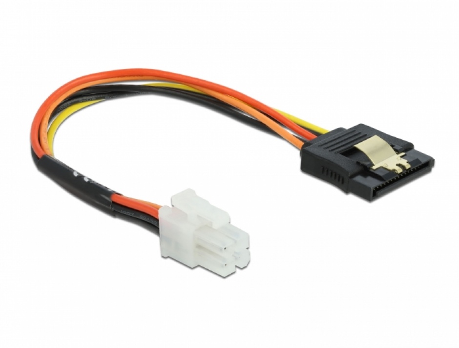 Imagine Cablu de alimentare P4 la SATA 15 pini 20cm pentru placa de baza Lenovo, Delock 85519