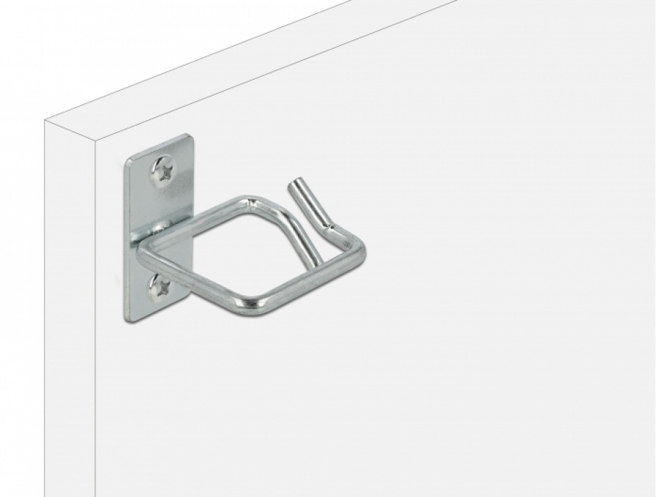 Imagine Suport metalic pentru cabluri montare in cabinet 40 x 40mm, Delock 66516