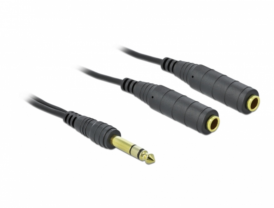 Splitter Audio Jack 6,35 Mm Maschio A Doppia Femmina – Cavo 3 Metri Wonderwires