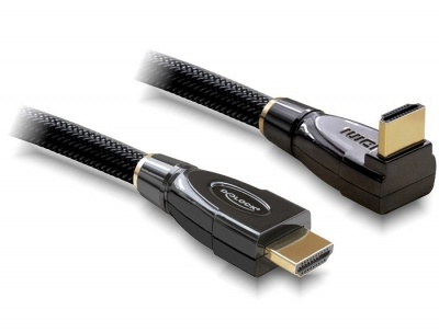 Imagine Cablu HDMI 1.4 Premium 19T - 19T 5M angle, Delock 82743