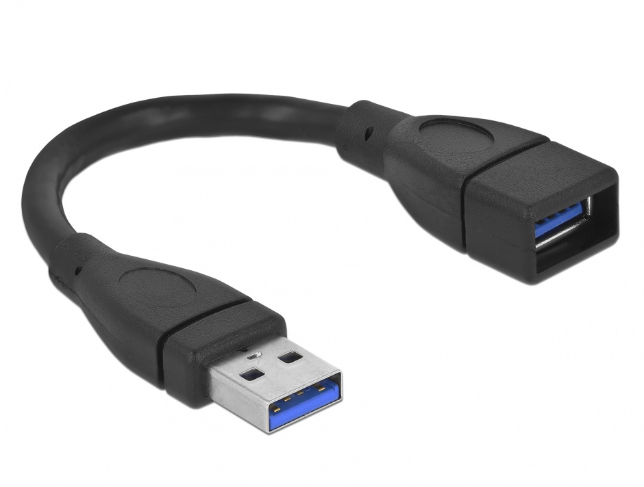 Imagine Cablu prelungitor USB 3.0 T-M 15cm, Delock 82776
