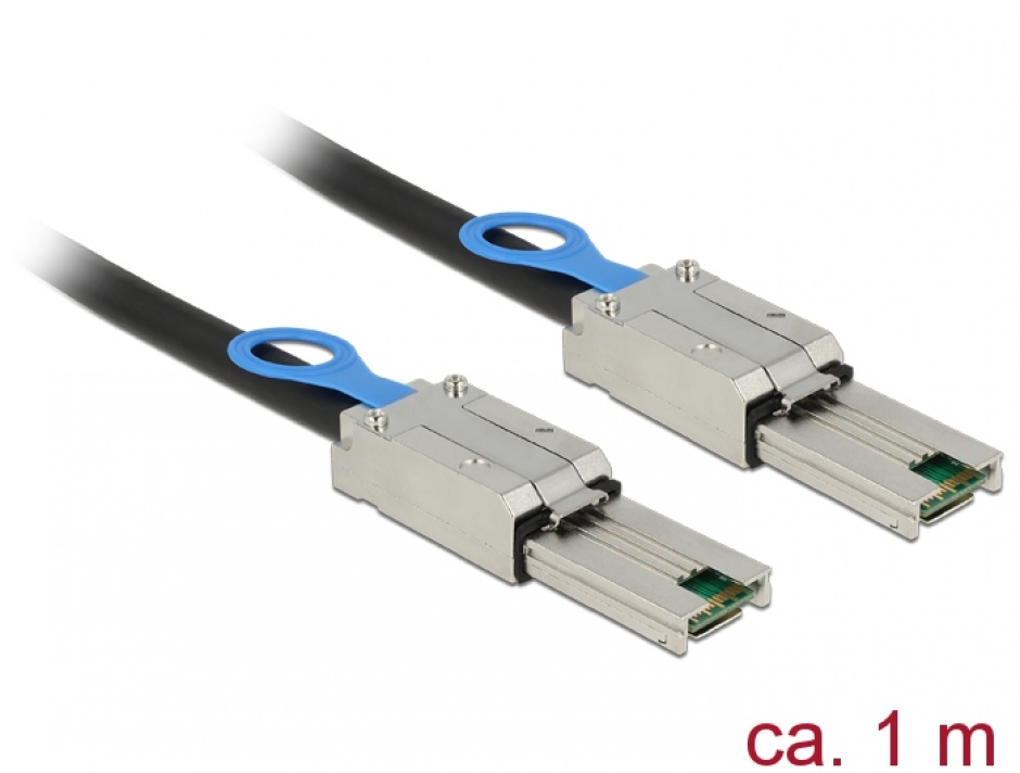 Imagine Cablu mini SAS 26 pin SFF 8088 T-T 1m, Delock 83061
