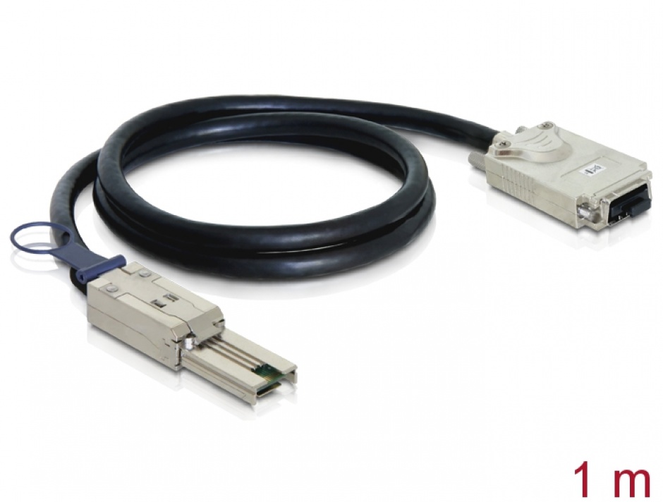 Imagine Cablu mini SAS SFF-8088 la Infiniband SFF-8470 1m, Delock 83062