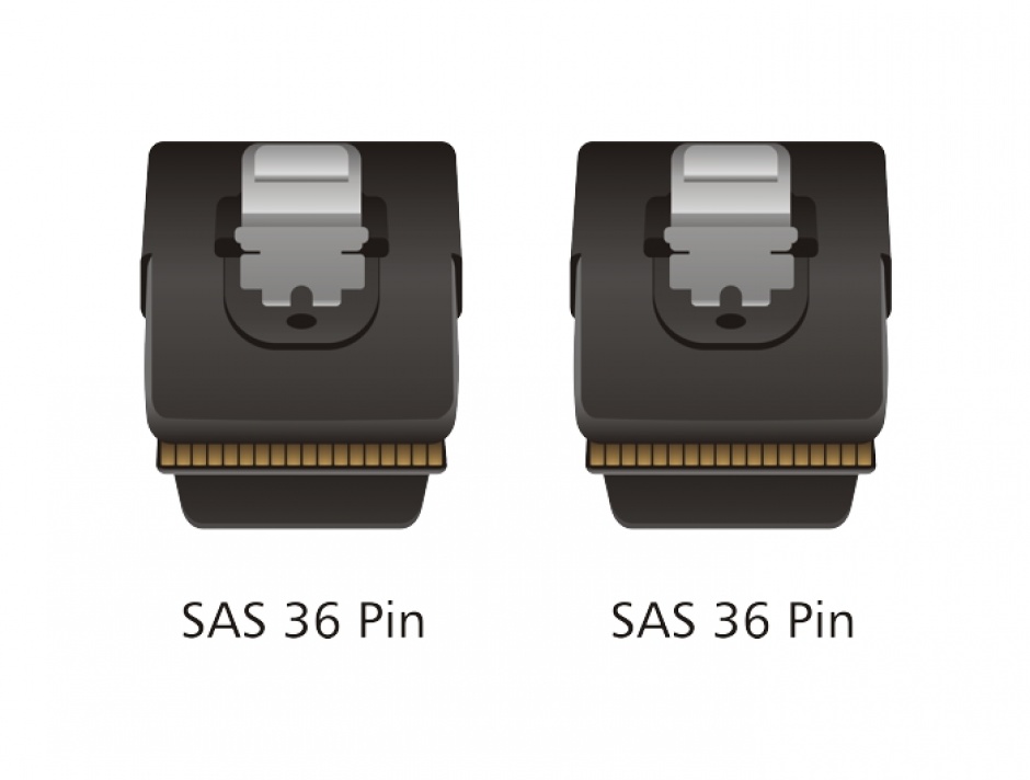 Imagine Cablu Mini SAS SFF-8087 la Mini SAS SFF-8087 1m, Delock 83073