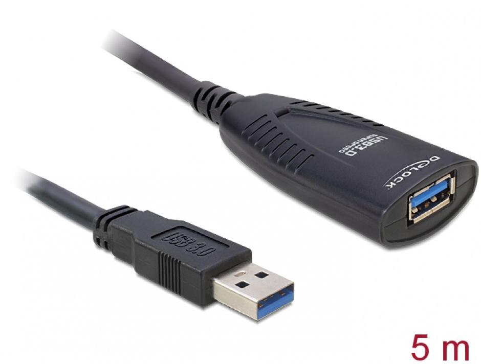 Imagine Cablu prelungitor activ USB 3.0 T-M 5m, Delock 83089