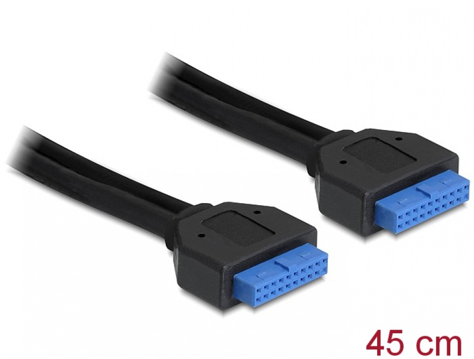 Imagine Cablu USB 3.0 pin header M-M 45cm, Delock 83124