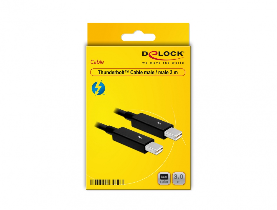 Imagine Cablu Thunderbolt 2 T-T 3m Negru, Delock 83151