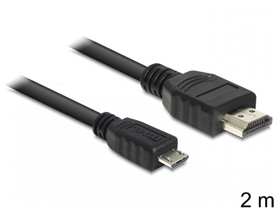 Imagine Cablu MHL la HDMI T-T 2m, Delock 83244