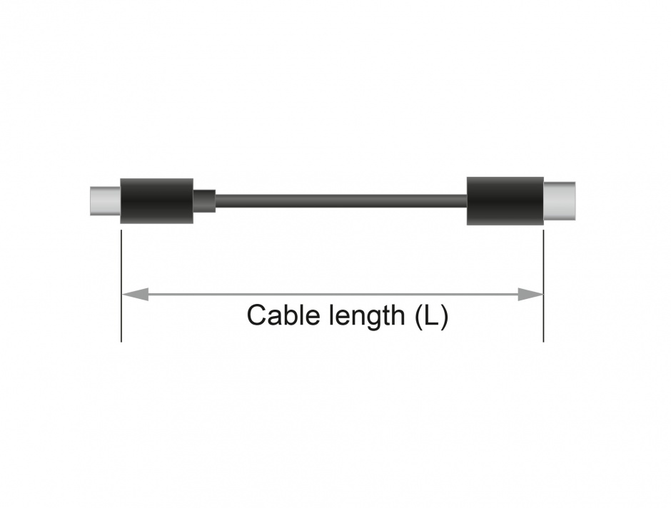 Imagine Cablu USB tip C (device) la USB 2.0-A (host) 2m, Delock 83327