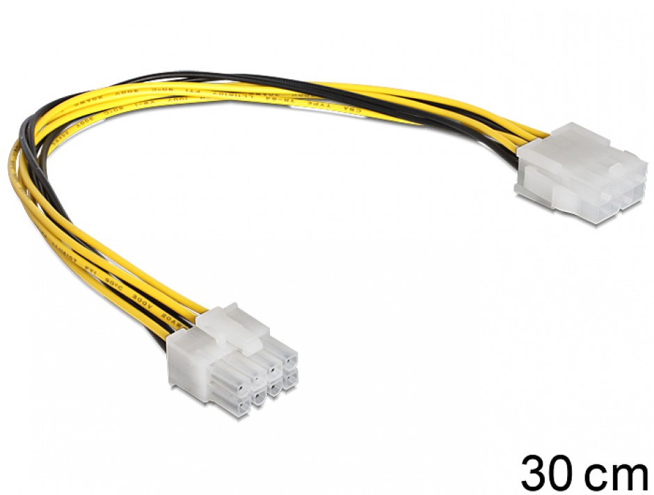 Imagine Cablu prelungitor alimentare EPS 8 pini T-M, Delock 83342 