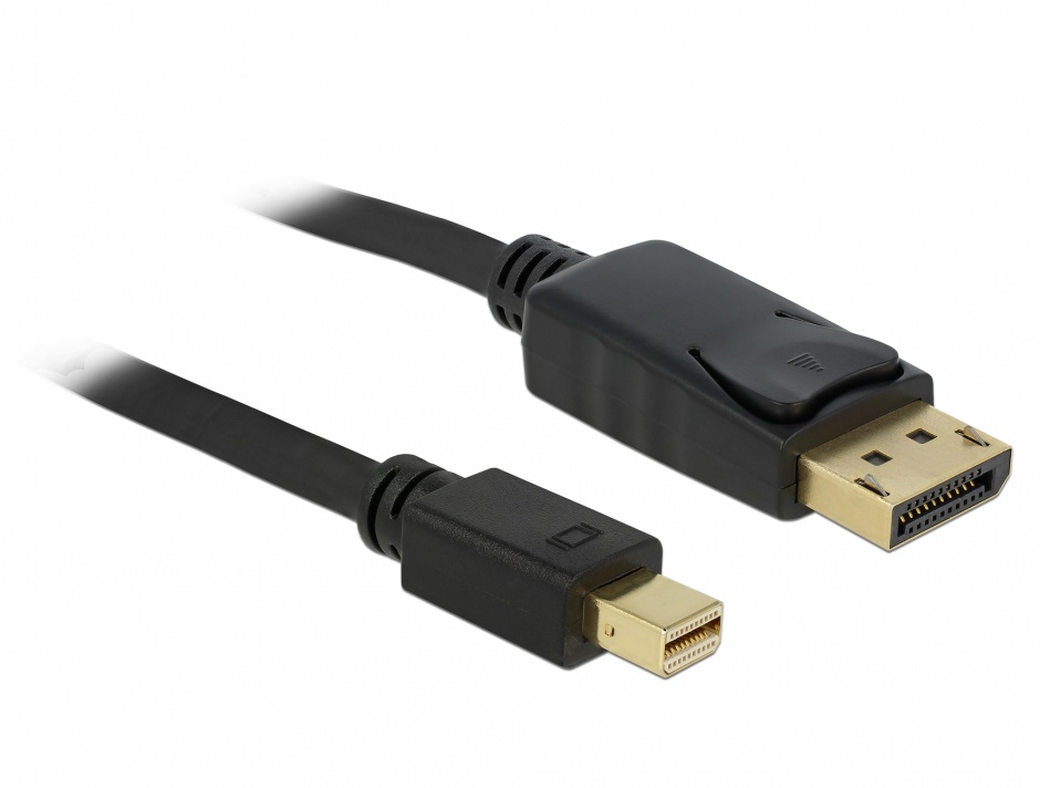 Imagine Cablu Mini Displayport la Displayport 4K T-T 5m Negru, Delock 83479