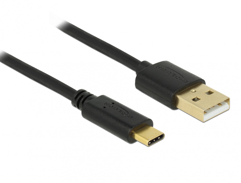 Imagine Cablu USB tip C (device) la USB 2.0-A (host) 4m, Delock 83669
