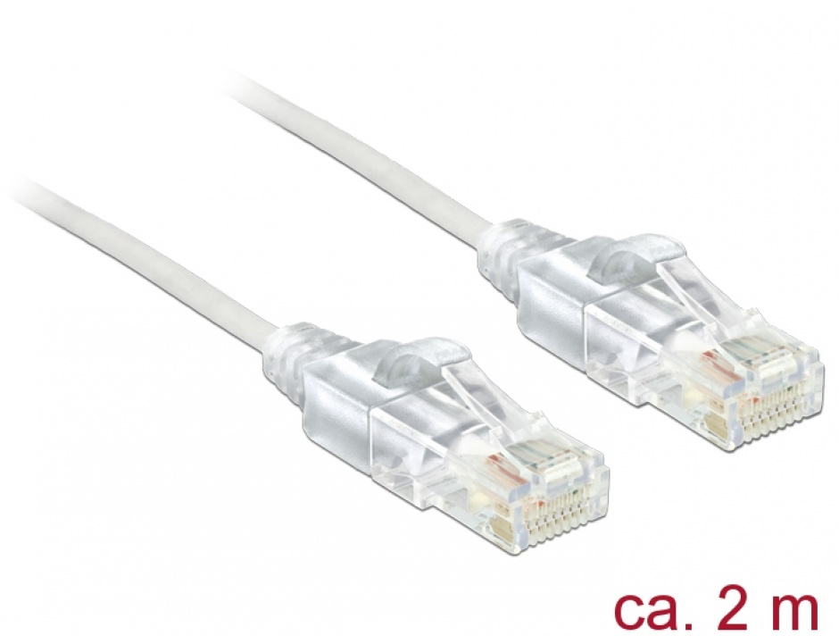 Imagine Cablu RJ45 Cat.6 UTP Slim 2m, Delock 83782