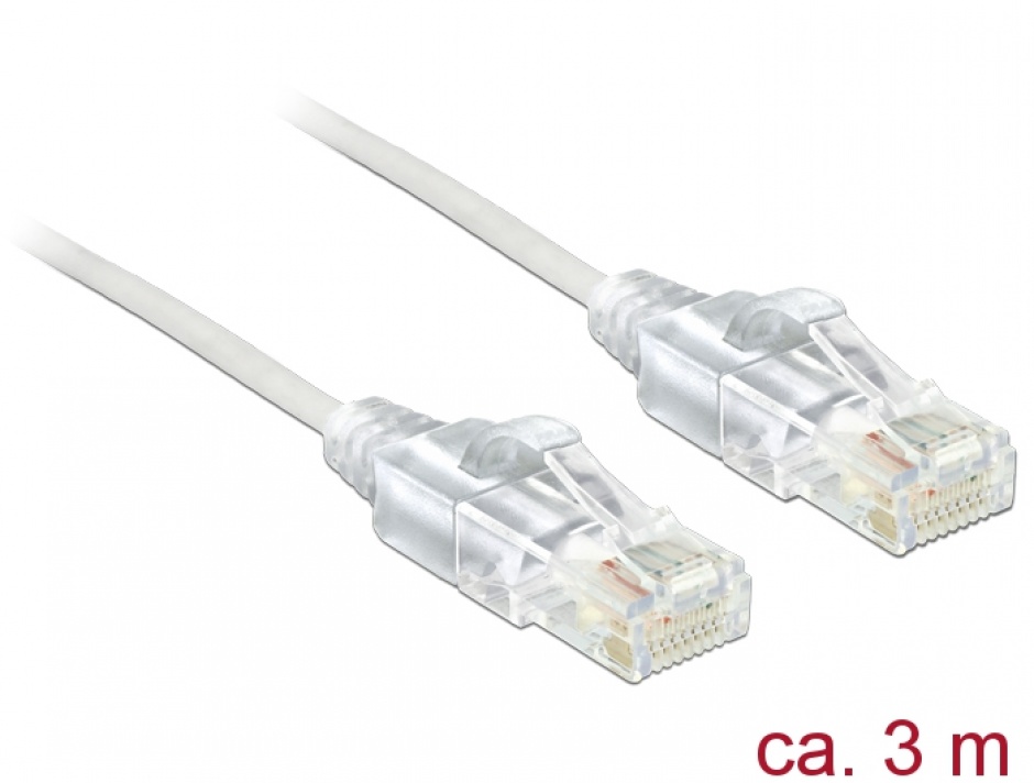 Imagine Cablu RJ45 Cat.6 UTP Slim 3m, Delock 83783