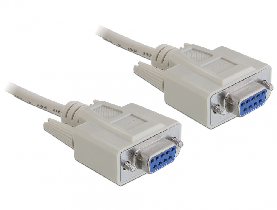 Imagine Cablu serial nullmodem DB9 M-M 5m, Delock 84250