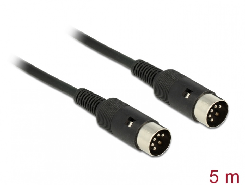 Imagine Cablu DIN 5 pini T-T 5m, Delock 84747