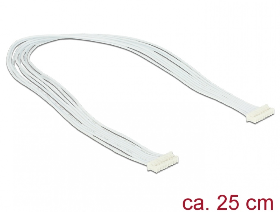 Imagine Cablu USB 2.0 pin header 1.25mm 8 pini 25cm M-M, Delock 84840