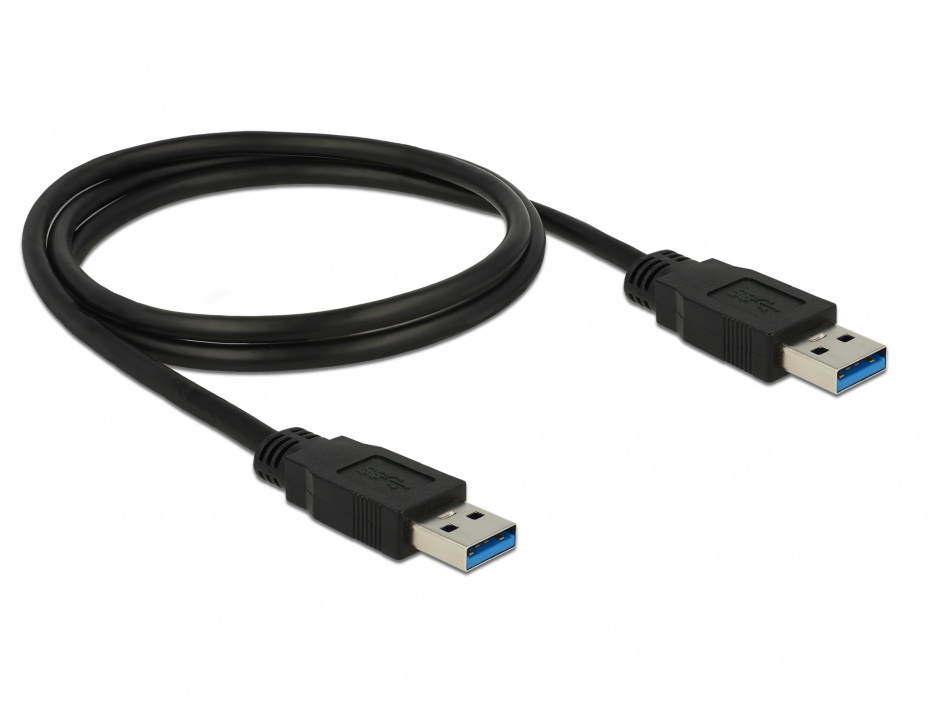 Imagine Cablu USB 3.0 T-T 1m Negru, Delock 85060