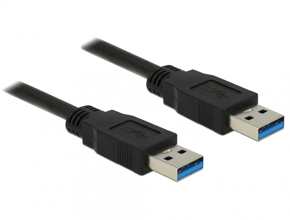 Imagine Cablu USB 3.0 T-T 2m Negru, Delock 85062