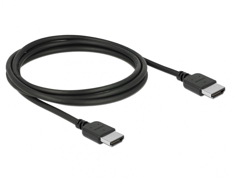 Imagine Cablu HDMI Premium 4K 60Hz 1.5m T-T Negru, Delock 85216