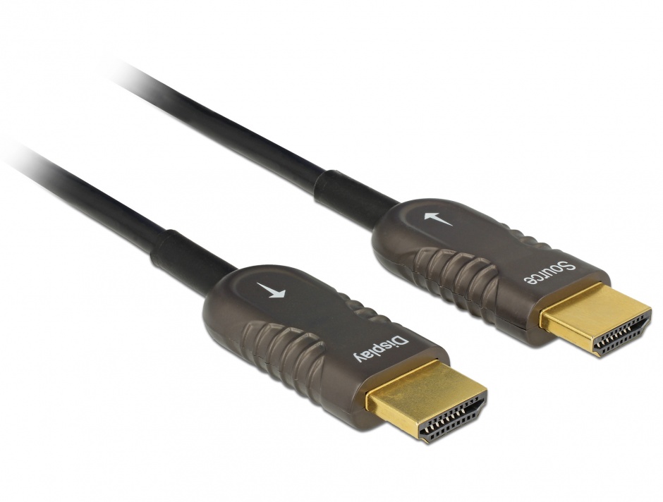 Imagine Cablu activ optic HDMI 4K 60Hz T-T 30m, Delock 85677