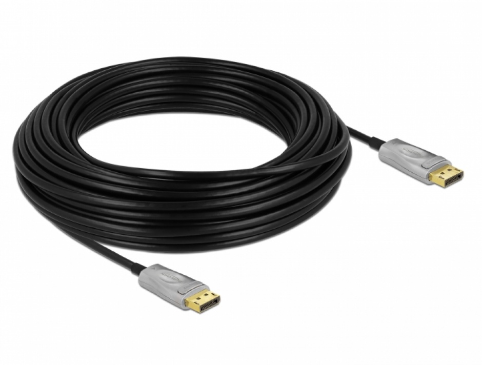 Imagine Cablu DisplayPort activ optic v1.4 8K@30Hz T-T 20m, Delock 85887