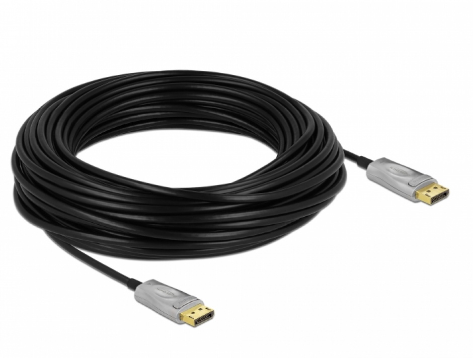 Imagine Cablu DisplayPort activ optic v1.4 8K@30Hz T-T 25m, Delock 85888