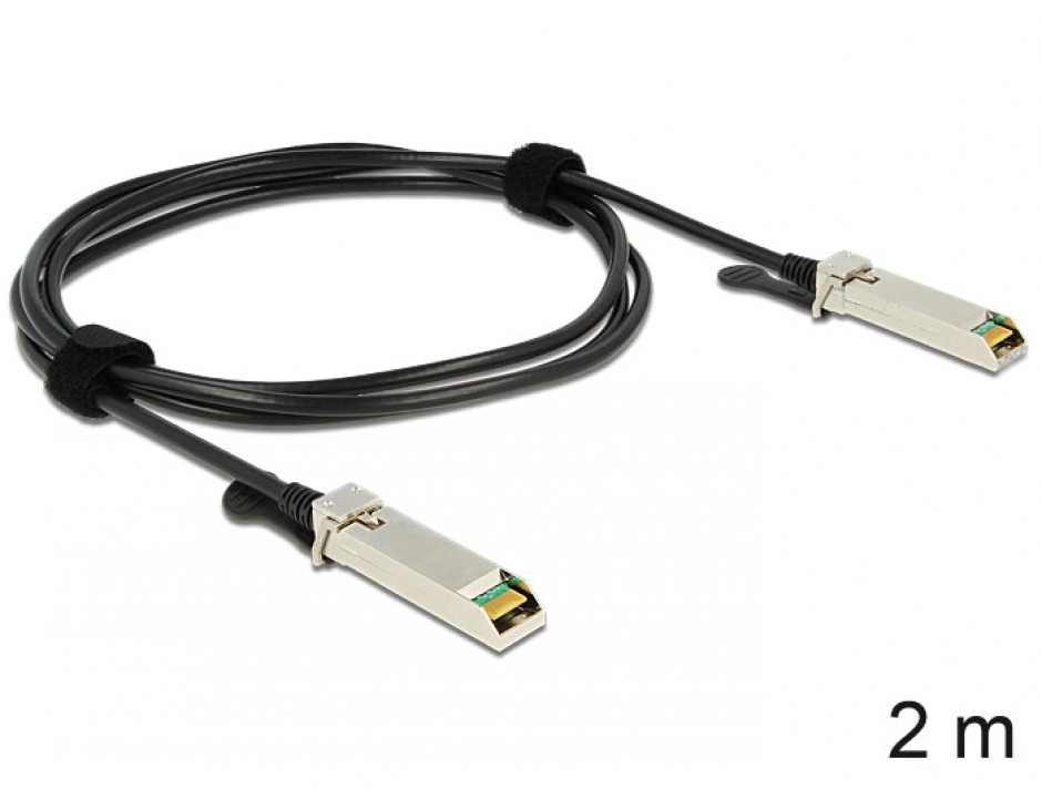Imagine Cablu Twinax SFP+ T-T 2m, Delock 86200