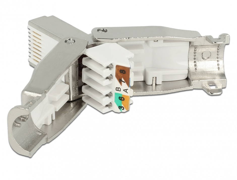 Imagine Conector RJ45 Cat.6 pentru fir solid UTP toolfree, Delock 86426