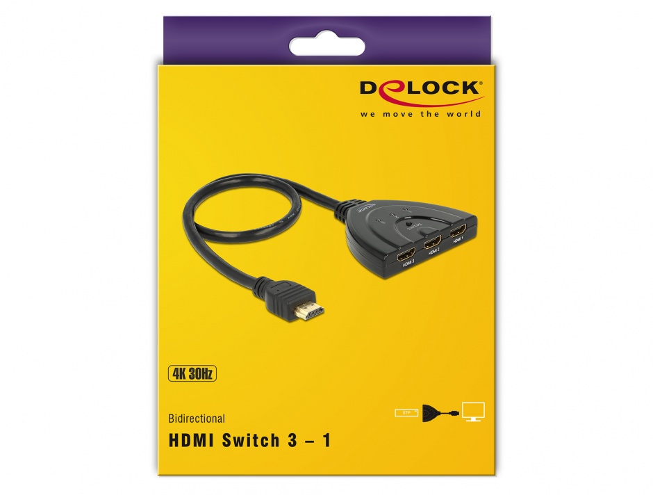 Imagine Switch HDMI 3-1 bidirectional, Delock 87619 