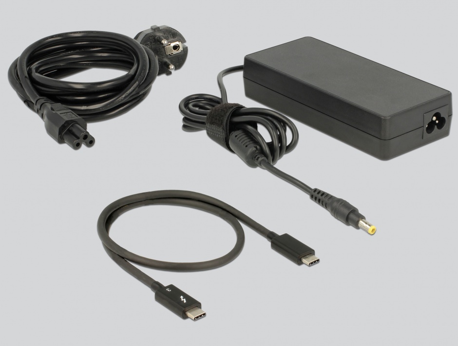 Imagine Docking Station 5K Thunderbolt 3 la HDMI / USB 3.0 / USB-C / SD / LAN, Delock 87725