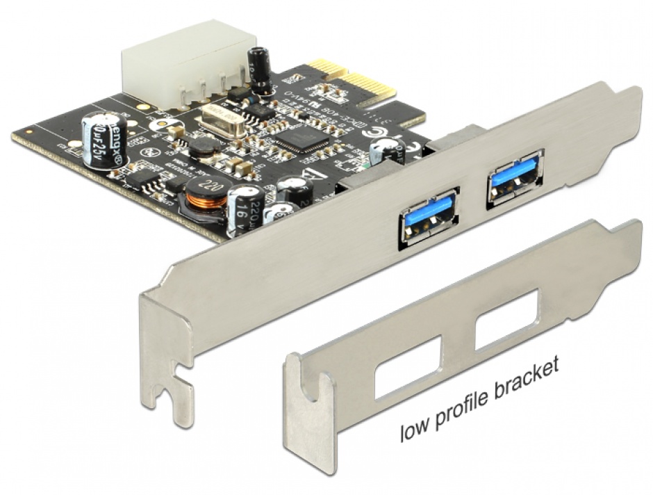 Imagine PCI Express USB 3.0 2 porturi, Delock 89241