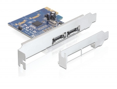 Imagine Placa PCI Express la 2 X eSATA III, Raid, Delock 89295