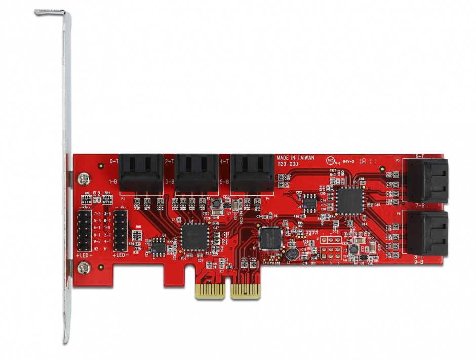 Imagine PCI Express cu 10 porturi SATA 6 Gb/s interne, Delock 89384