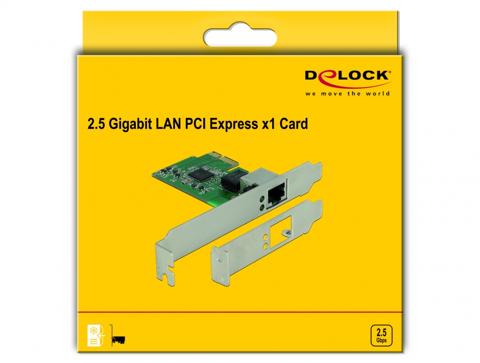 Imagine PCI Express cu un port 2.5 Gigabit LAN, Delock 89531