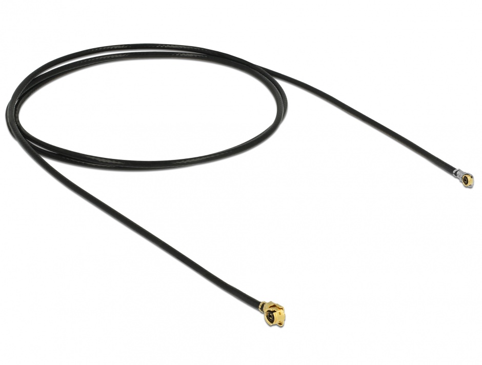 Imagine Cablu antena MHF / U.FL-LP-068 plug la MHF IV/ HSC MXHP32 plug 50cm 1.13, Delock 89651