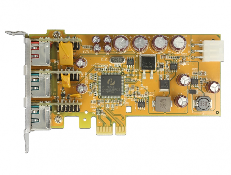 Imagine PCI Express PoweredUSB la 1 x USB 24V + 2 USB 12V, Delock 89655