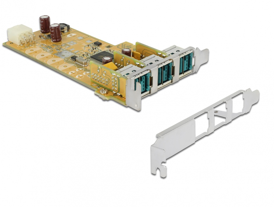 Imagine PCI Express PoweredUSB la 3 x USB 12V, Delock 89656