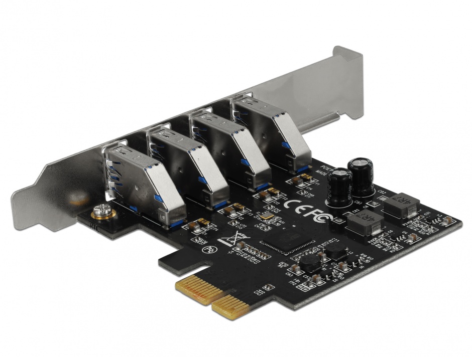 Imagine PCI Express cu 4 porturi USB 3.0 (pentru Mac), Delock 90304
