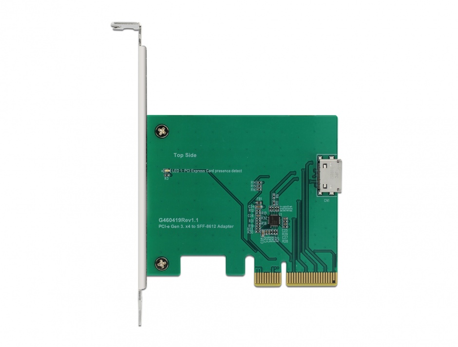 Imagine PCI Express la un port intern OCuLink SFF-8612 NVMe 1.2, Delock 90307