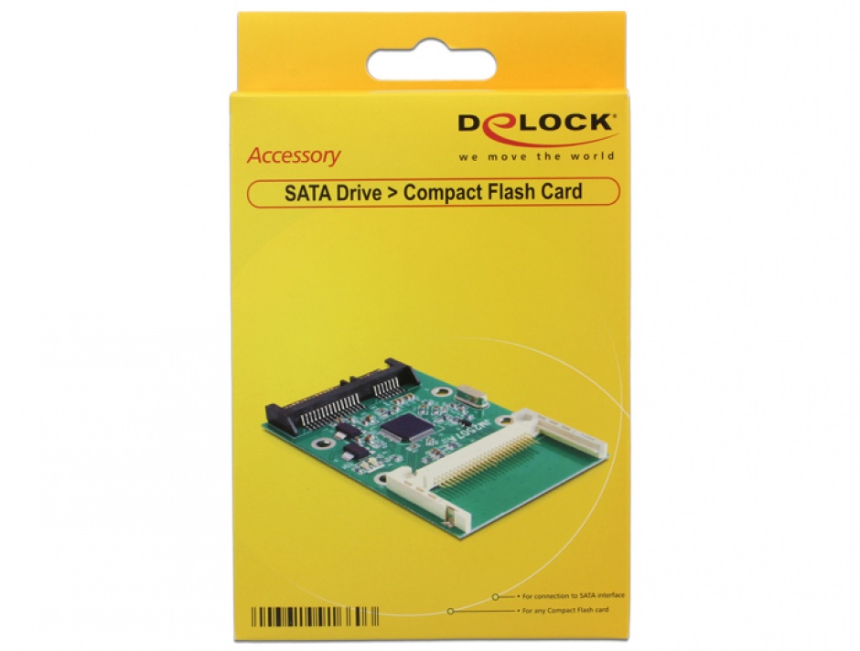 Imagine Card reader intern SATA la Compact Flash, Delock 91660