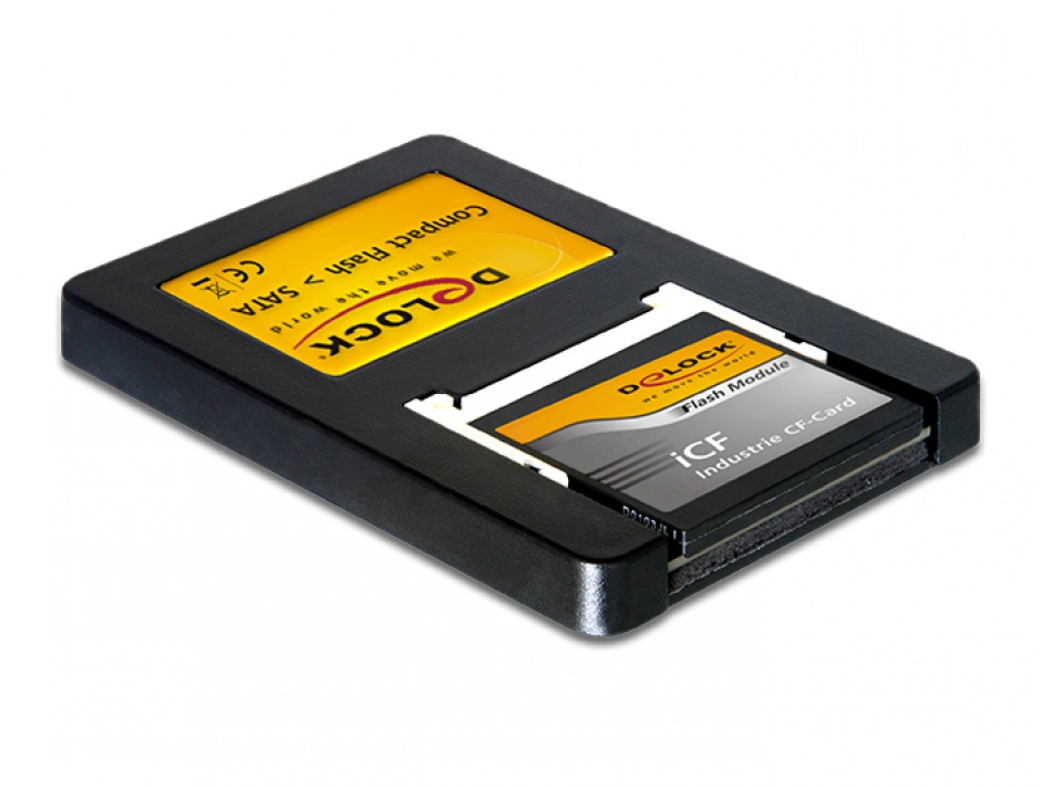 Imagine Card reader Compact Flash la interfata SATA 2,5 inch, Delock 91661