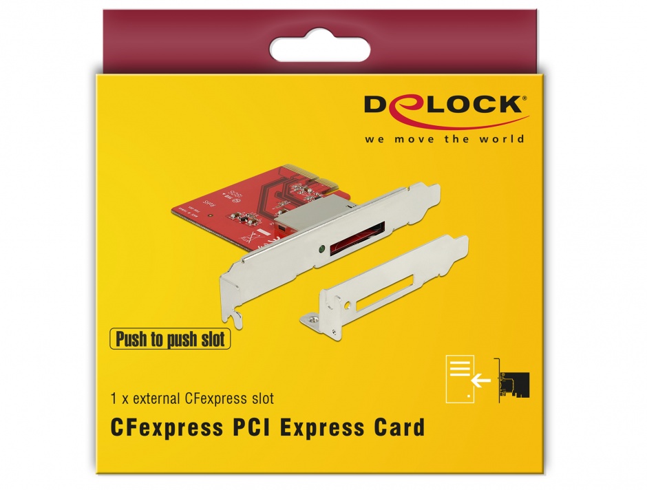 Imagine PCI Express la 1 slot CFexpress NVME, Delock 91748