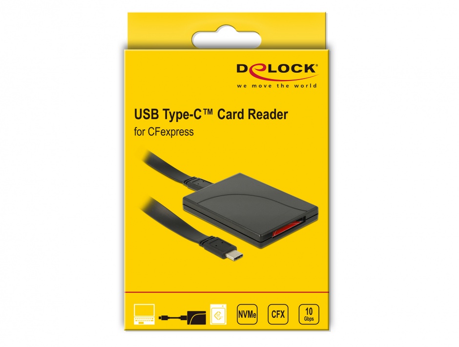 Imagine Cititor de carduri USB-C 3.1 la CFexpress, Delock 91749