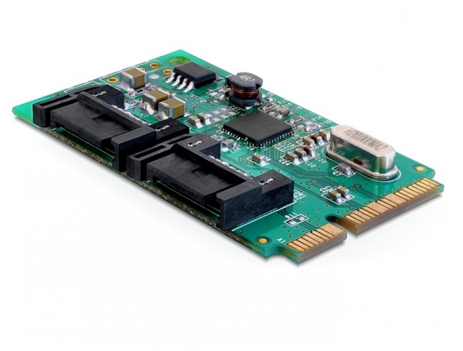 Imagine MiniPCIe I/O PCIe full size 2 x SATA 6 Gb/s, Delock 95225