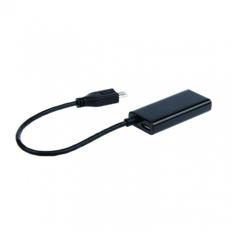 Imagine Adaptor micro USB 11 pini MHL la HDMI, Gembird A-MHL-003