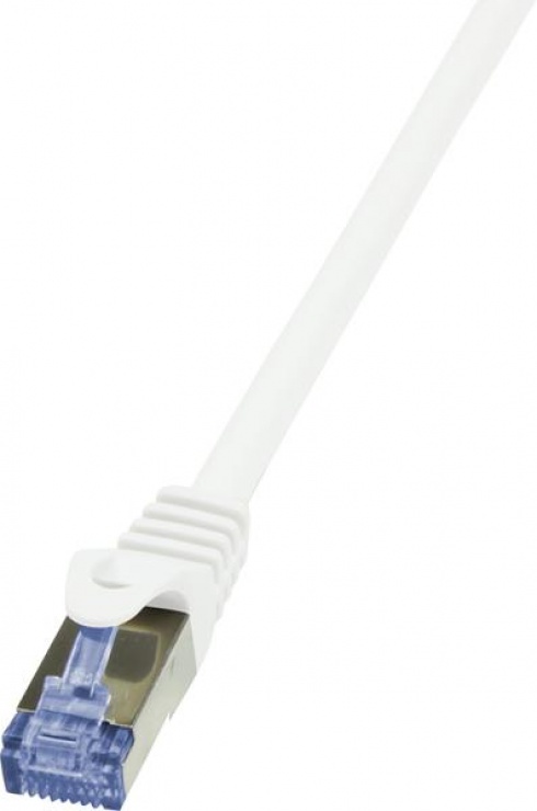 Imagine Cablu de retea RJ45 SFTP cat6A LSOH 0.25m alb, Logilink CQ3011S