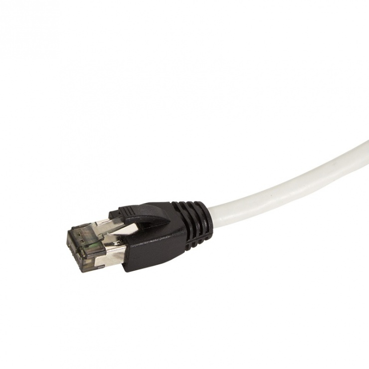Imagine Cablu de retea RJ45 S/FTP Cat 8.1 LSOH 0.5m gri, Logilink CQ8022S