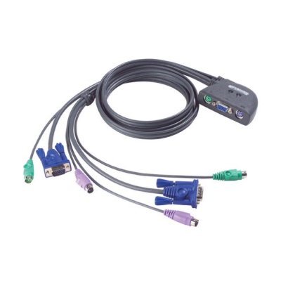 Imagine Distribuitor KVM PS/2 VGA 2 porturi, ATEN Petite CS62Z fara Audio