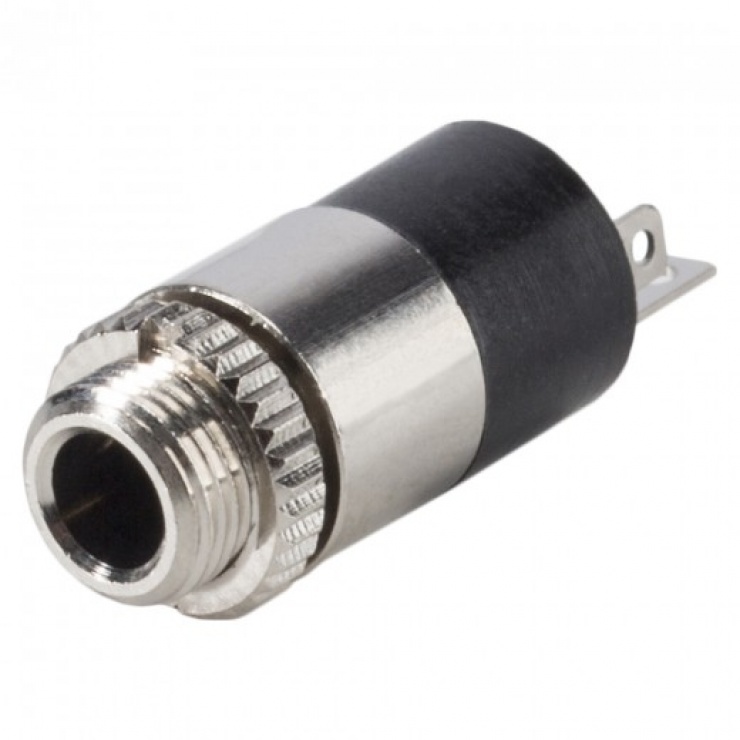 Imagine Conector de lipit jack stereo 3.5mm 3 pini mama, HICON HI-J35SEF